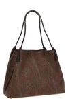 medium libra shopping bag in paisley fabric