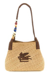 small libra shopping bag in woven raffia