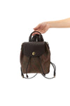 small etro essential backpack in arnica paisley jacquard canvas and leather
