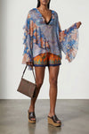 talk mini clutch made in the iconic paisley-pattern jacquard fabric