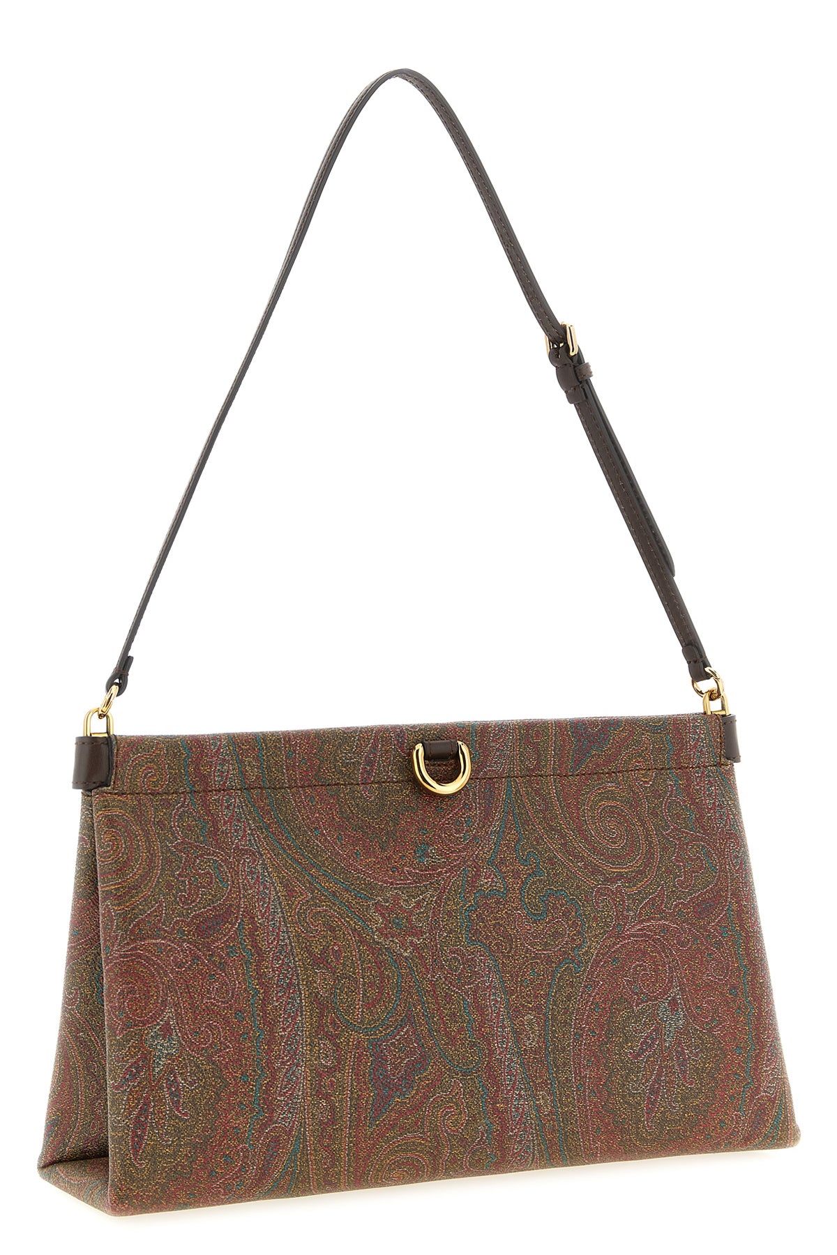 talk mini clutch made in the iconic paisley-pattern jacquard fabric