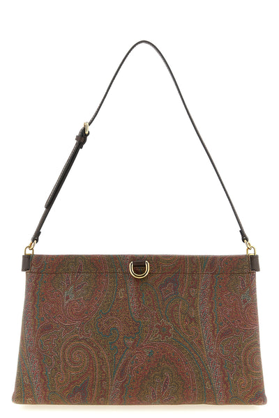 talk mini clutch made in the iconic paisley-pattern jacquard fabric