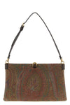 talk mini clutch in the iconic jacquard fabric