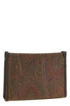 medium arnica clutch bag in paisley jacquard fabric