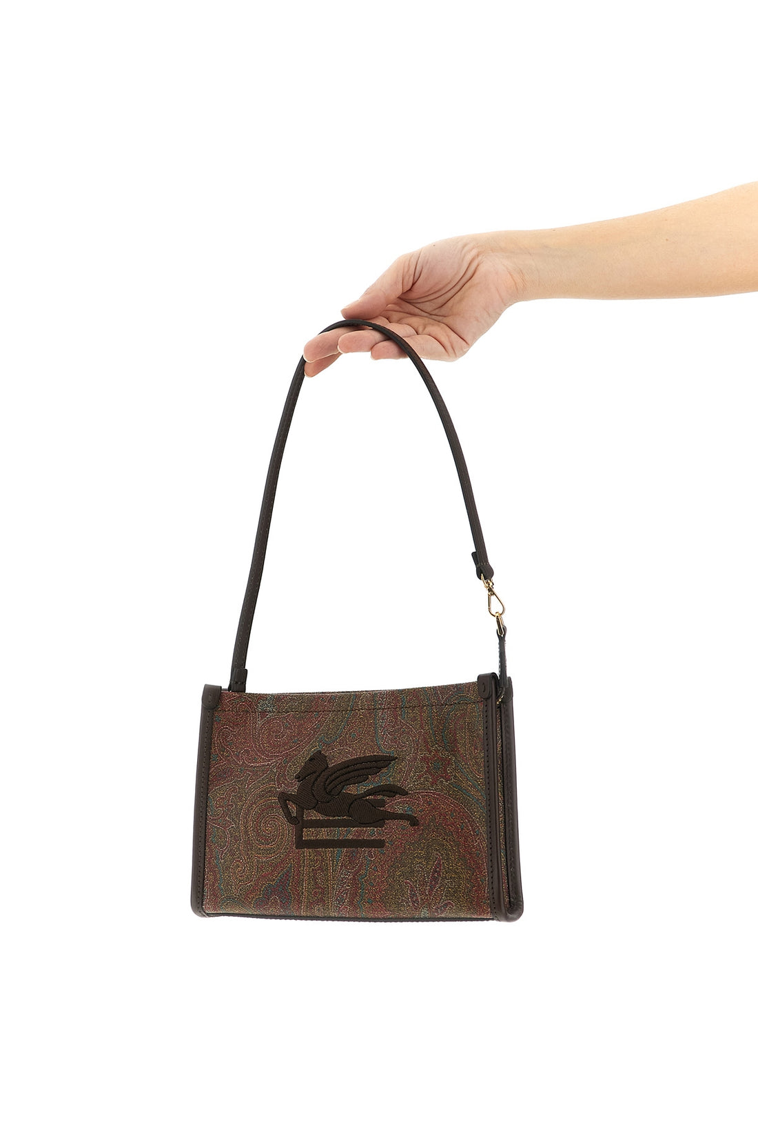 ETRO OS small paisley jacquard fabric arnica clutch bag