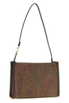 small paisley jacquard fabric arnica clutch bag