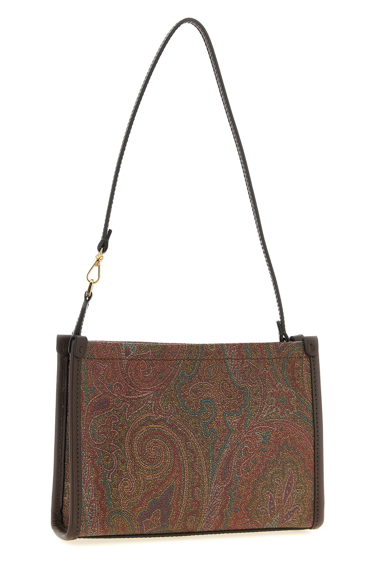 small paisley jacquard fabric arnica clutch bag