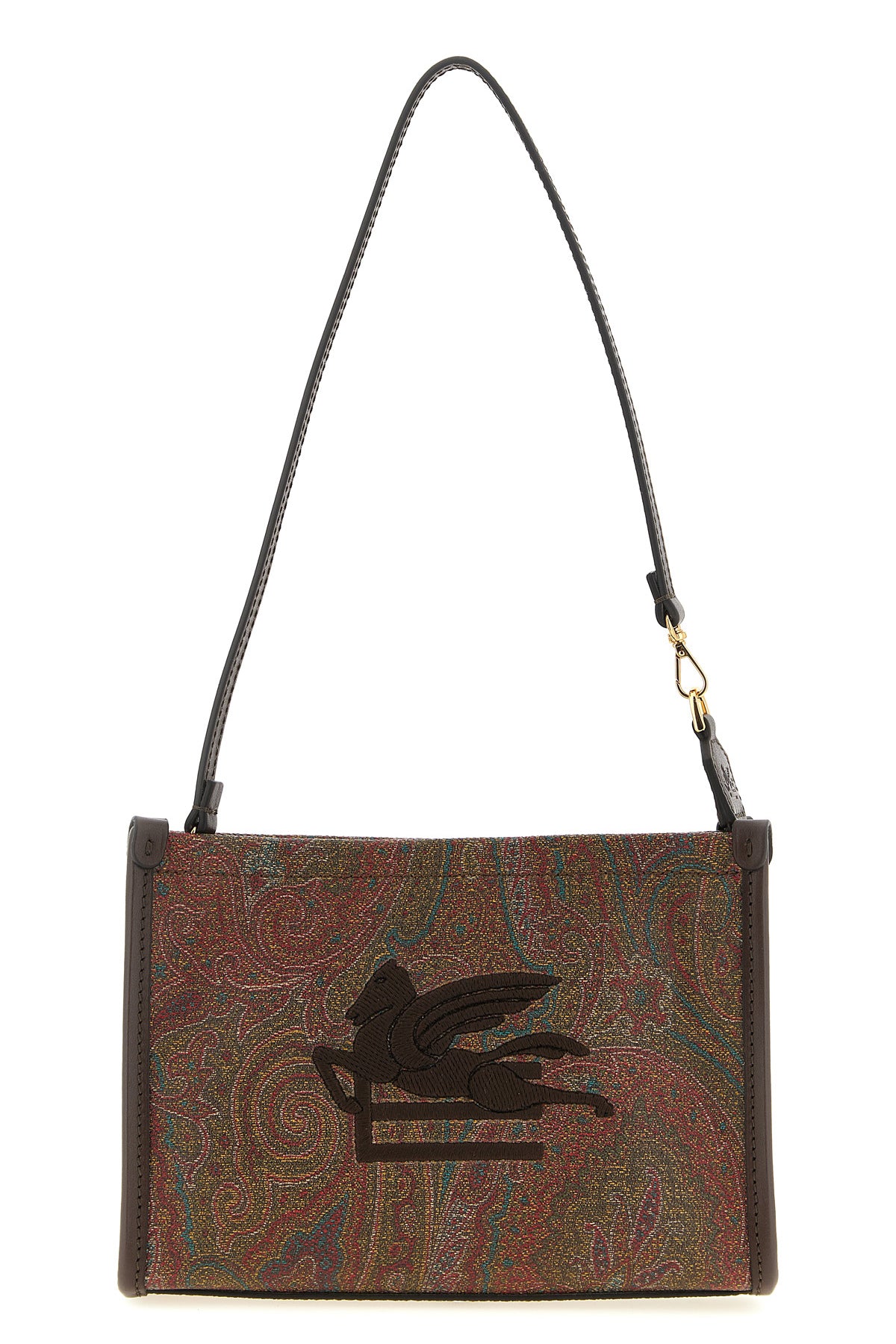 small paisley jacquard fabric arnica clutch bag