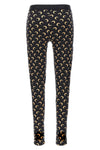 moon printed stretch fabric leggings