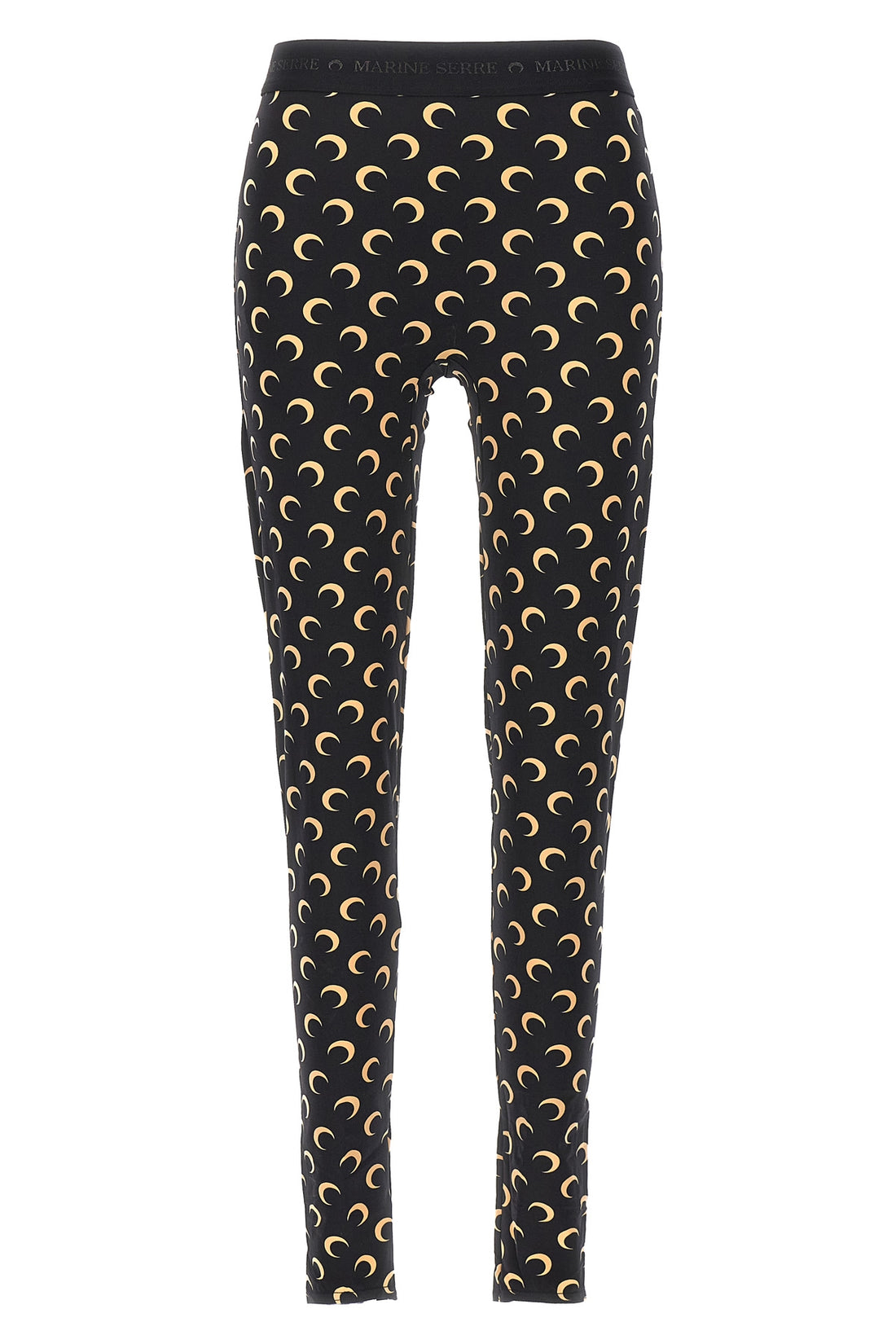 MARINE SERRE L moon printed stretch fabric leggings