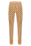 moon printed stretch fabric leggings