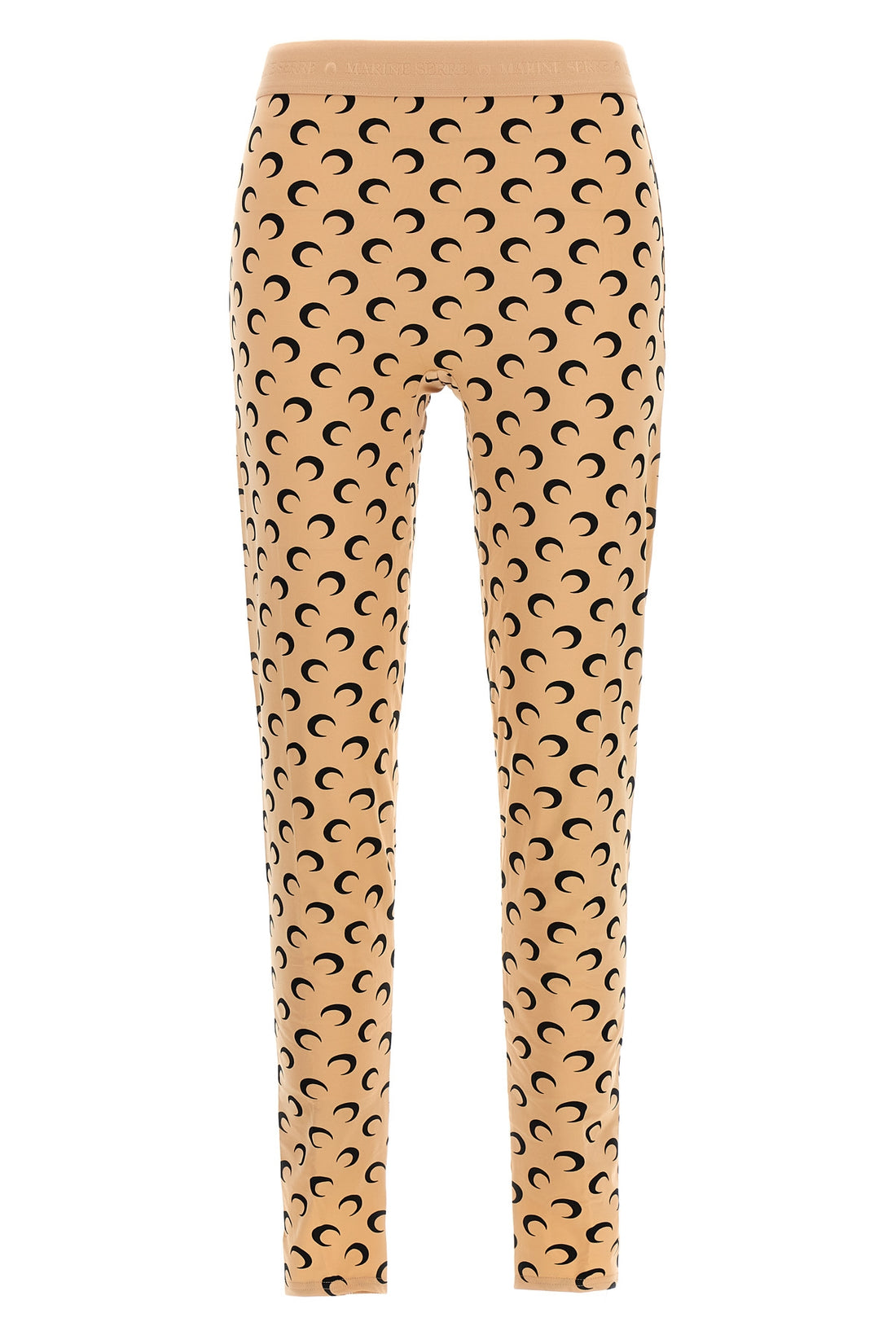 MARINE SERRE L moon printed stretch fabric leggings