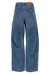 stone-washed cotton denim jeans