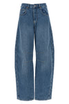 stone-washed cotton denim jeans