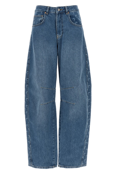 stone-washed cotton denim jeans