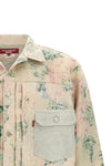junya watanabe x levis® jacket in floral patterned rayon and linen blend jacqua