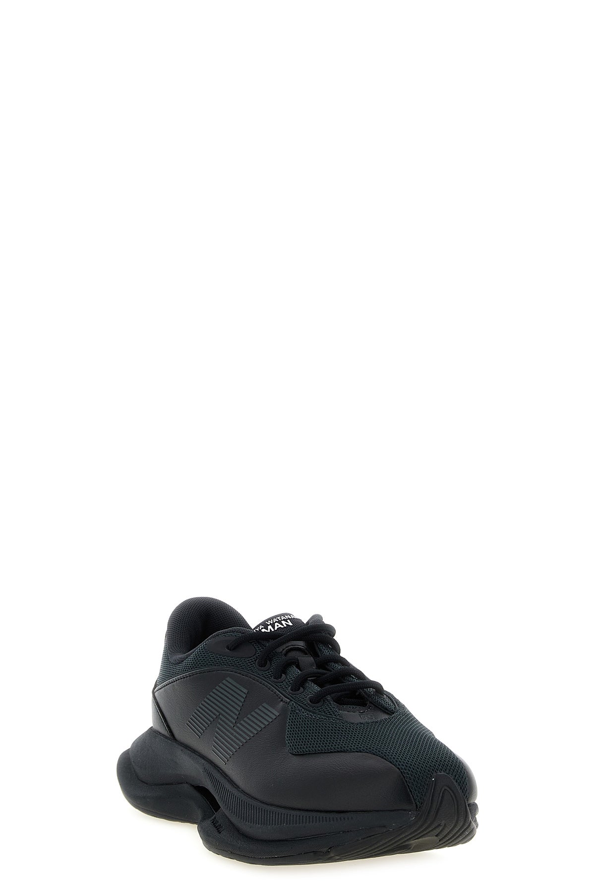 junya watanabe x new balance tf100 sneakers in leather and mesh effect fabric