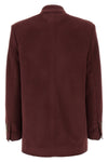 double-breasted wool and cashmere blazer
