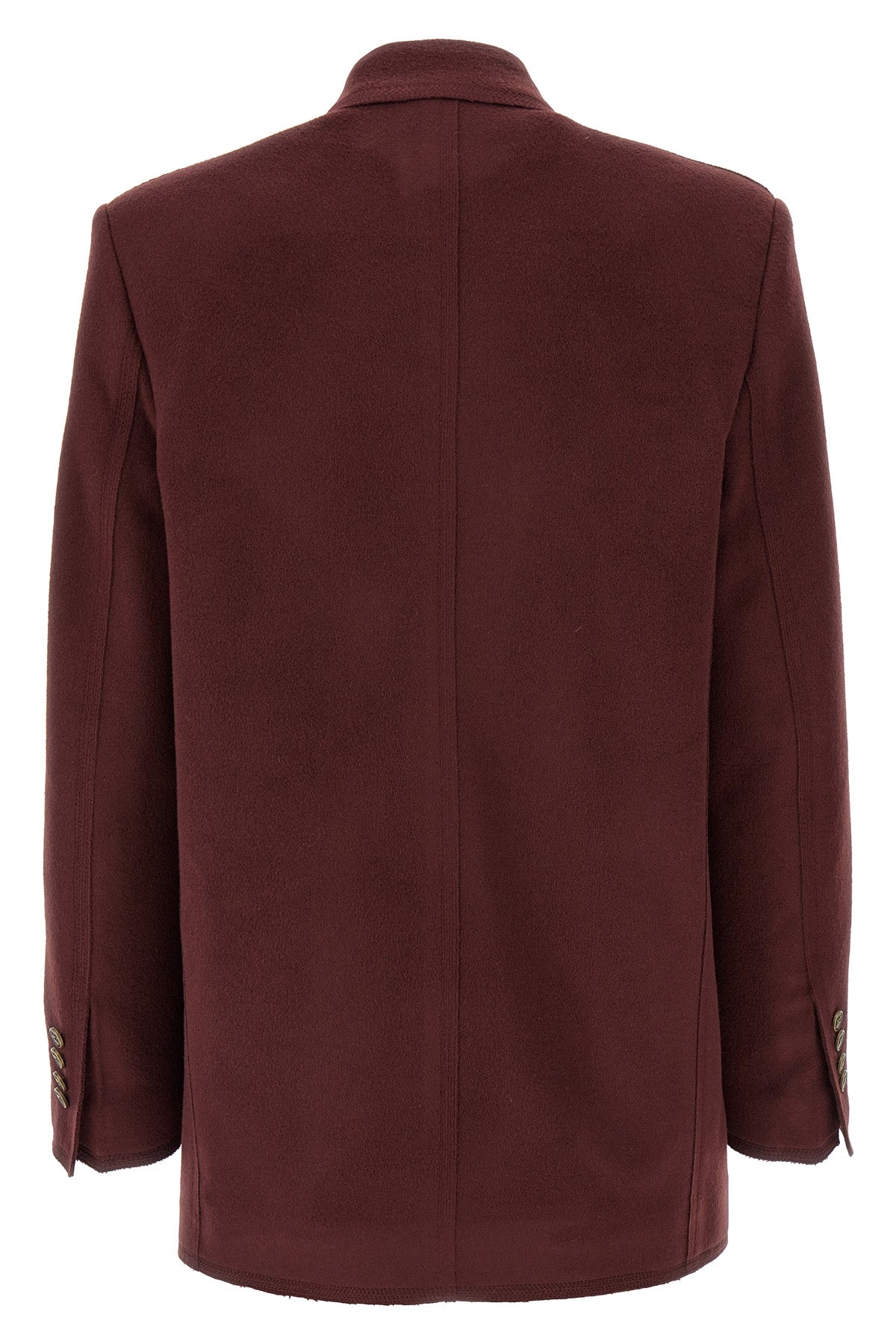 double-breasted wool and cashmere blazer