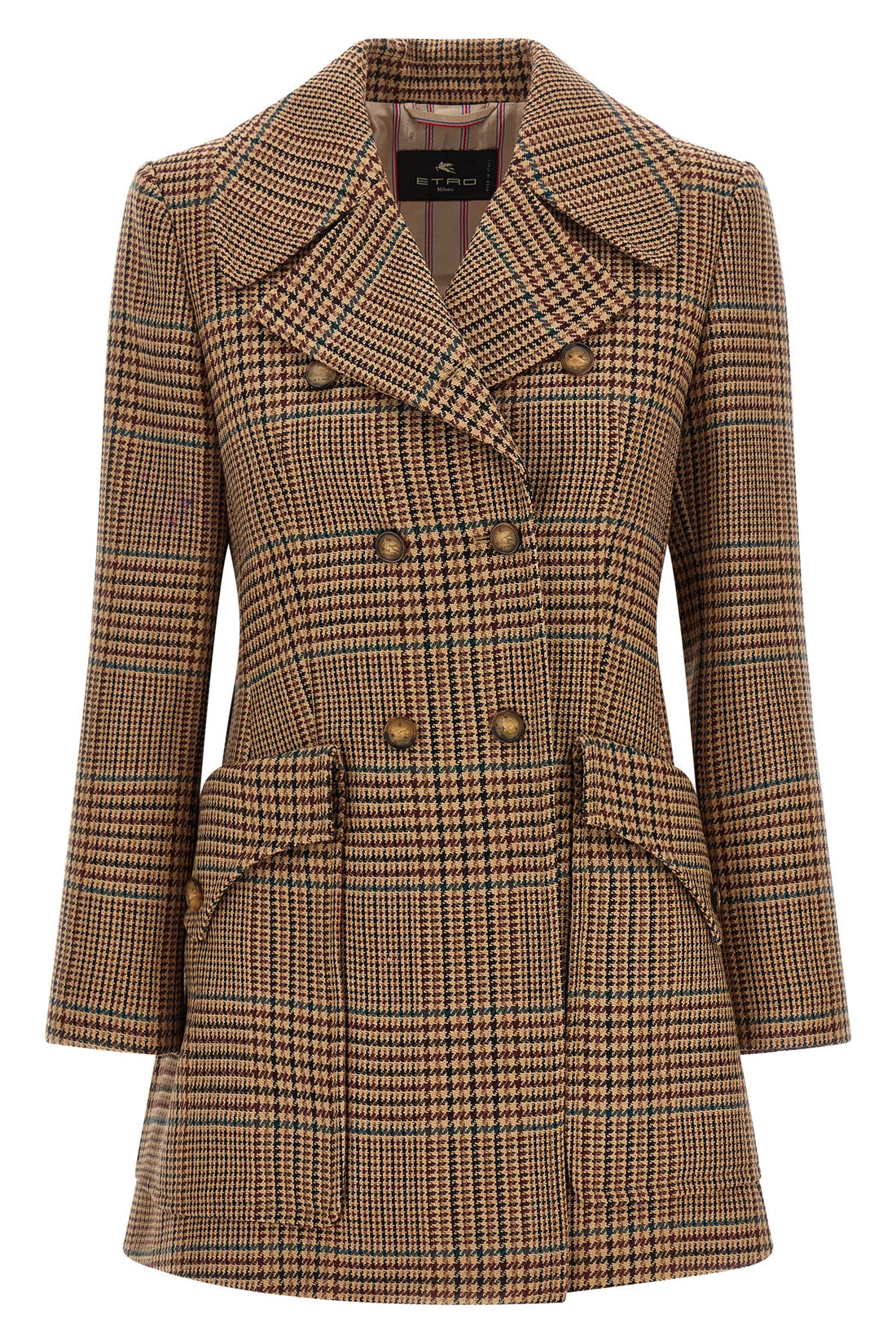 ETRO 40 the double-breasted coat etro redefines the codes of tailoring through a rigorou