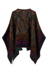 the etro reversible cape stands out for its sartorial construction in soft doubl