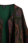 the etro reversible cape stands out for its sartorial construction in soft doubl