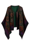 the etro reversible cape stands out for its sartorial construction in soft doubl