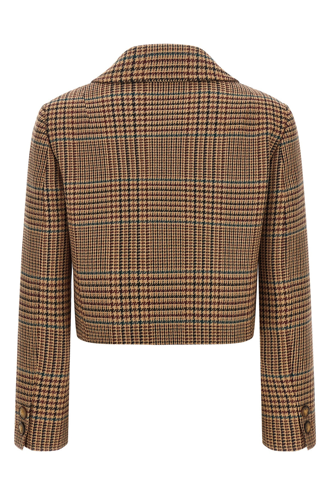 ETRO 40 the cropped etro blazer redefines traditional tailoring through a shortened and