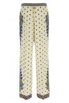 silk blend pants