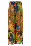 semi-transparent silk trousers