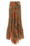 long skirt in light silk chiffon