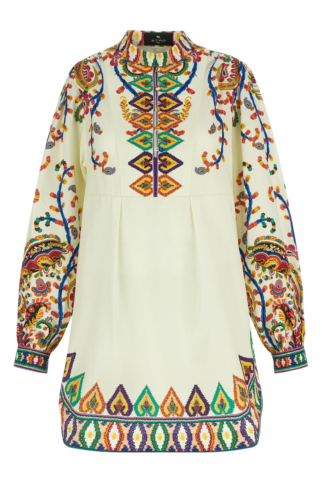 ETRO 42 cotton poplin mini dress