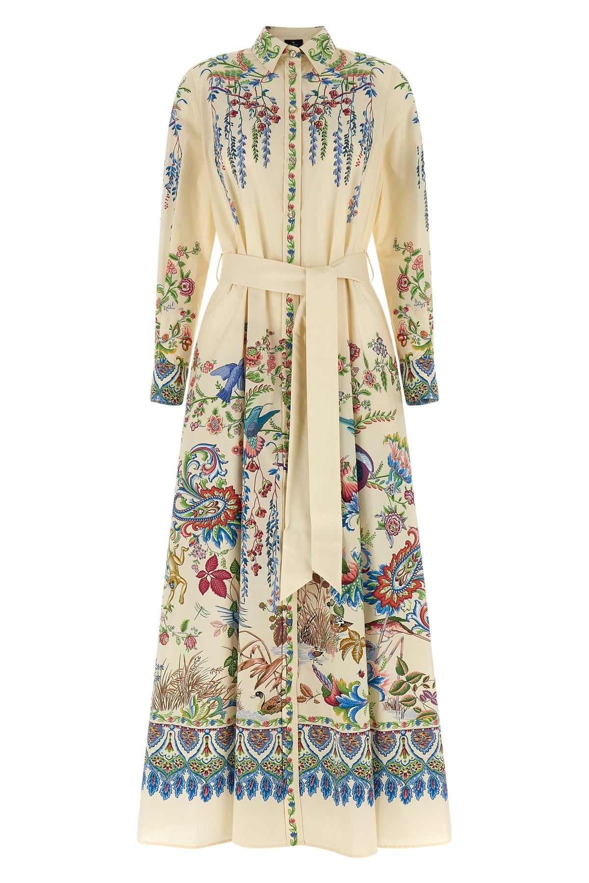 long dress in pure cotton poplin