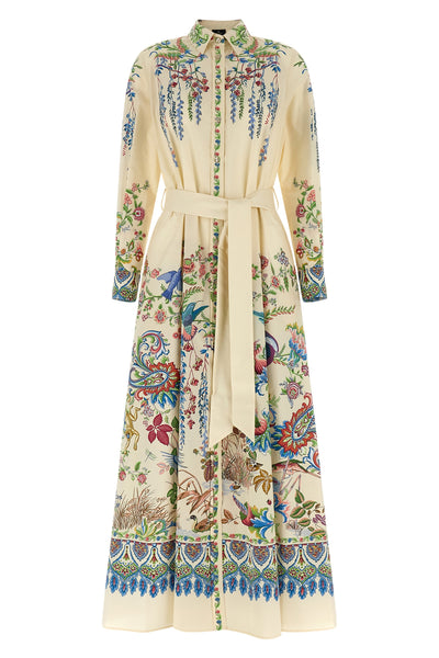 long dress in pure cotton poplin