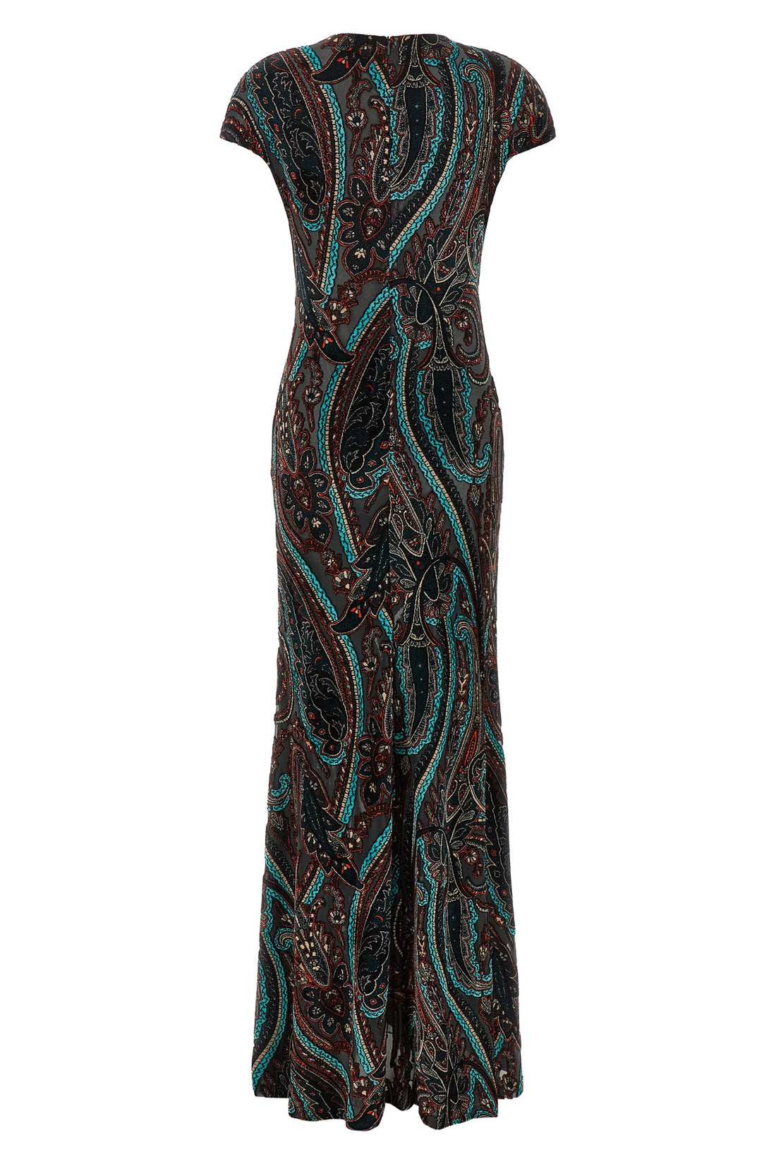 ETRO 42 the etro long dress stands out for its flared silhouette that enhances the figur