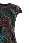 the etro long dress stands out for its flared silhouette that enhances the figur