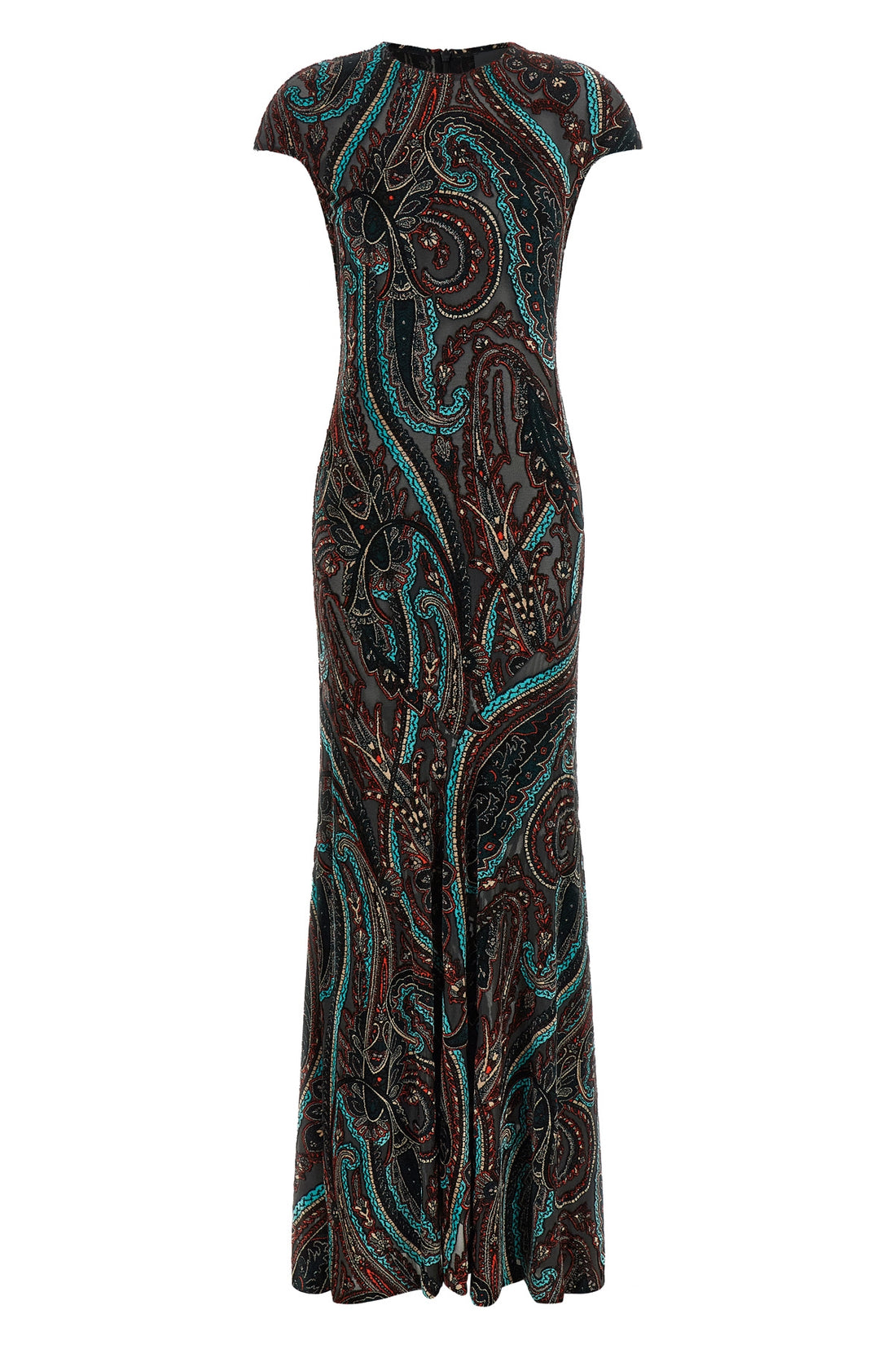 ETRO 42 the etro long dress stands out for its flared silhouette that enhances the figur