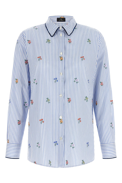 the etro long-sleeved shirt is made of pure cotton