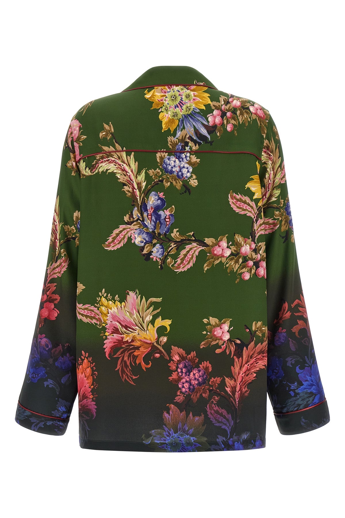 the etro shirt reinterprets loungewear elegance through a fluid and relaxed silh