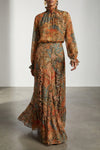 shirt in light and semi-transparent silk chiffon