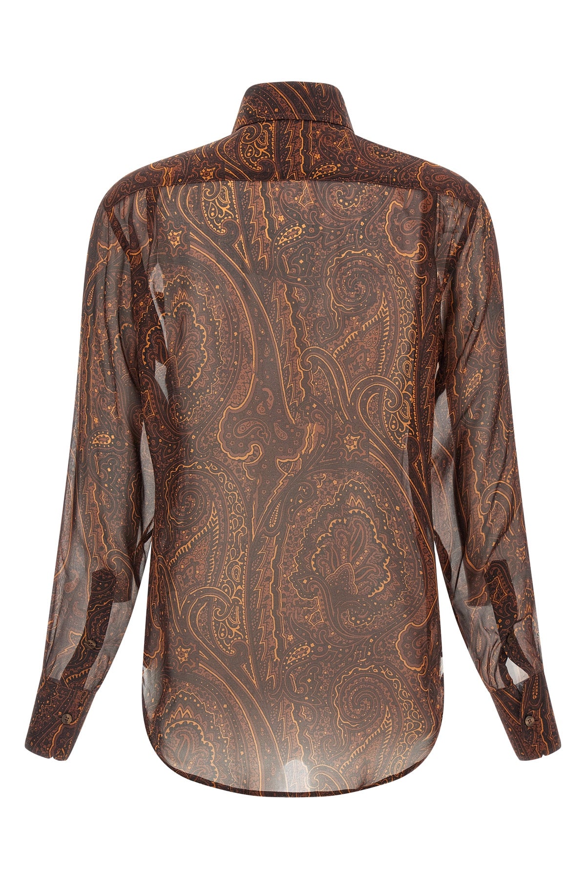 the etro shirt stands out for its fluid silhouette and the iconic paisley print