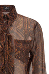 the etro shirt stands out for its fluid silhouette and the iconic paisley print