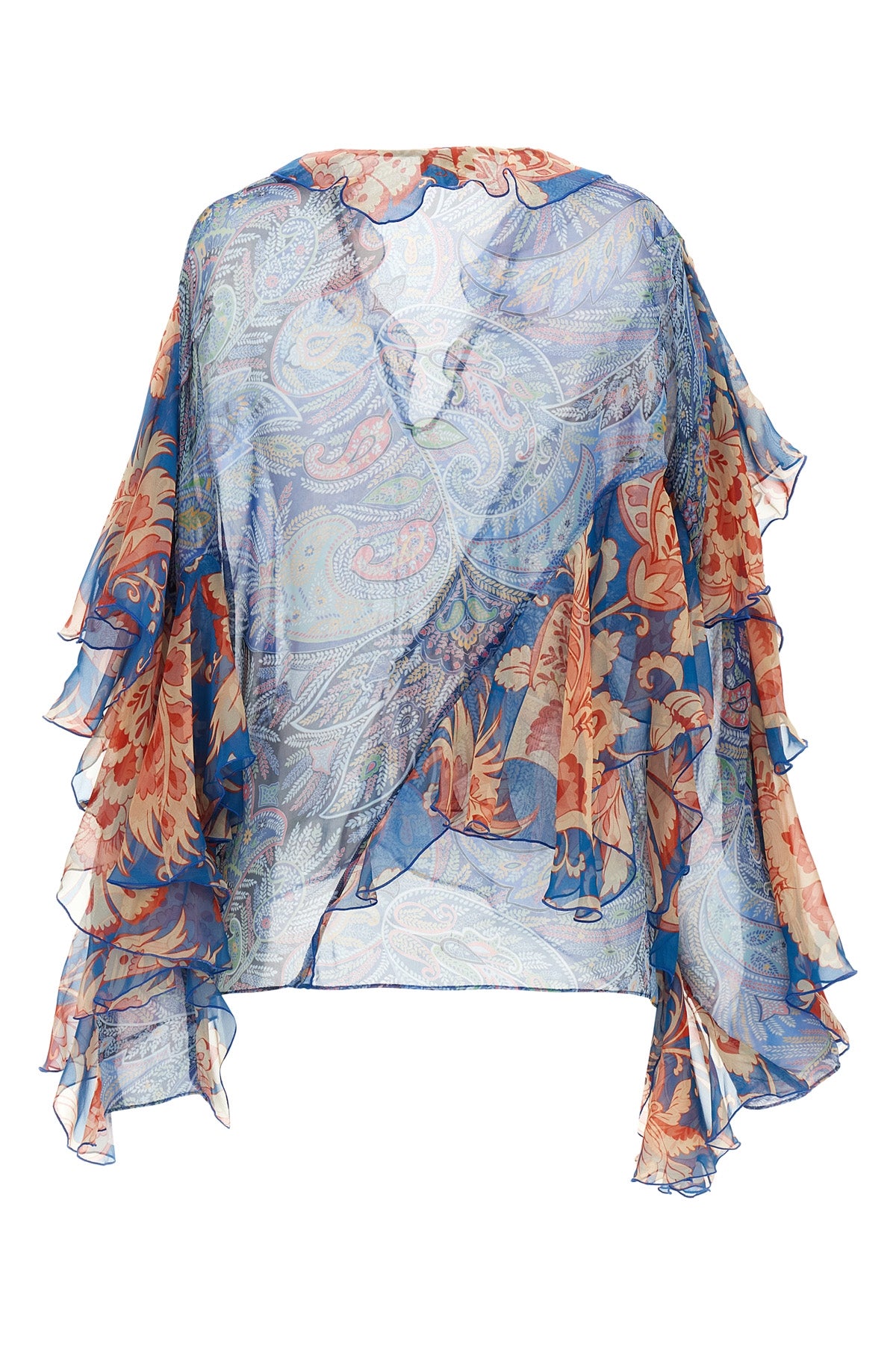 blouse in light silk chiffon