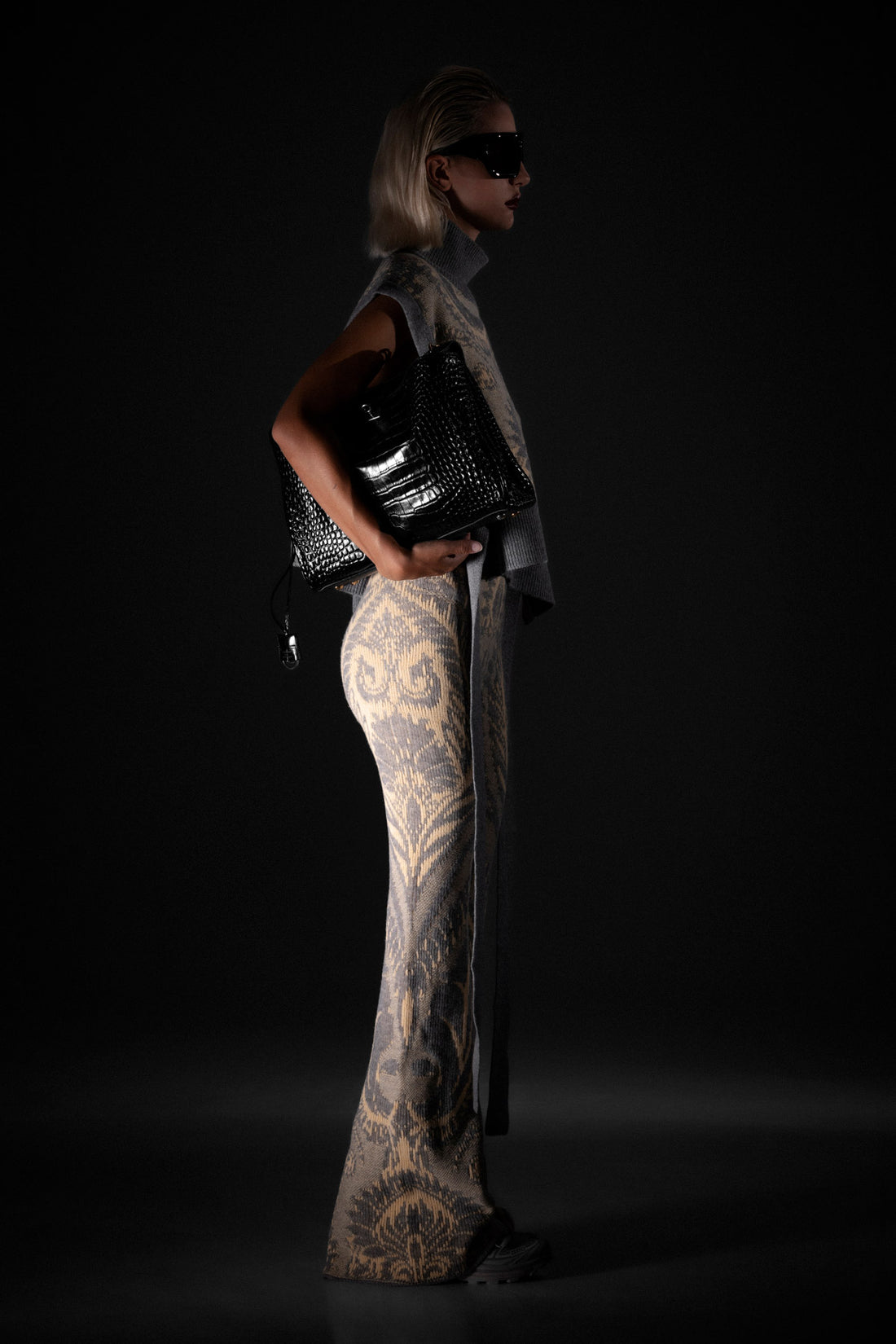 ETRO 38 paisley knit pants