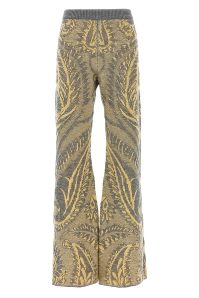 paisley knit pants