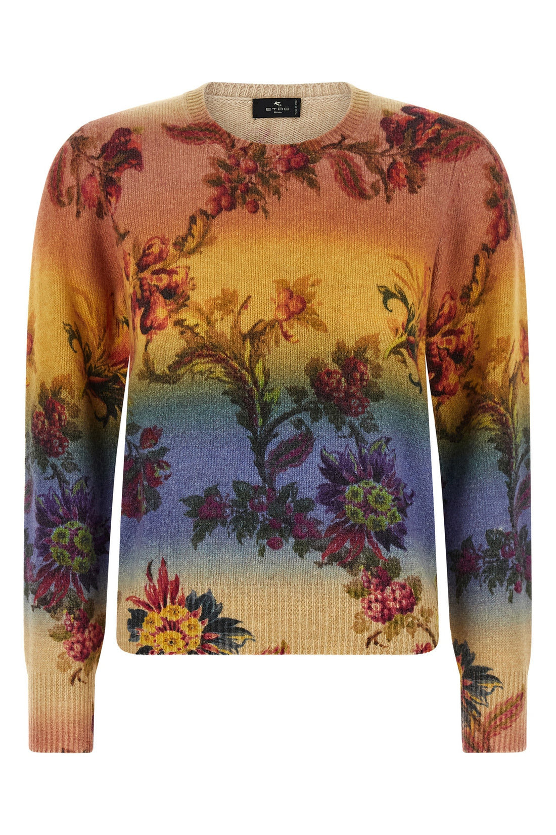 ETRO 40 the etro pure wool crew neck sweater represents a sophisticated expression of it