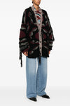 oversize wool blend cardigan