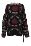 oversize wool blend cardigan