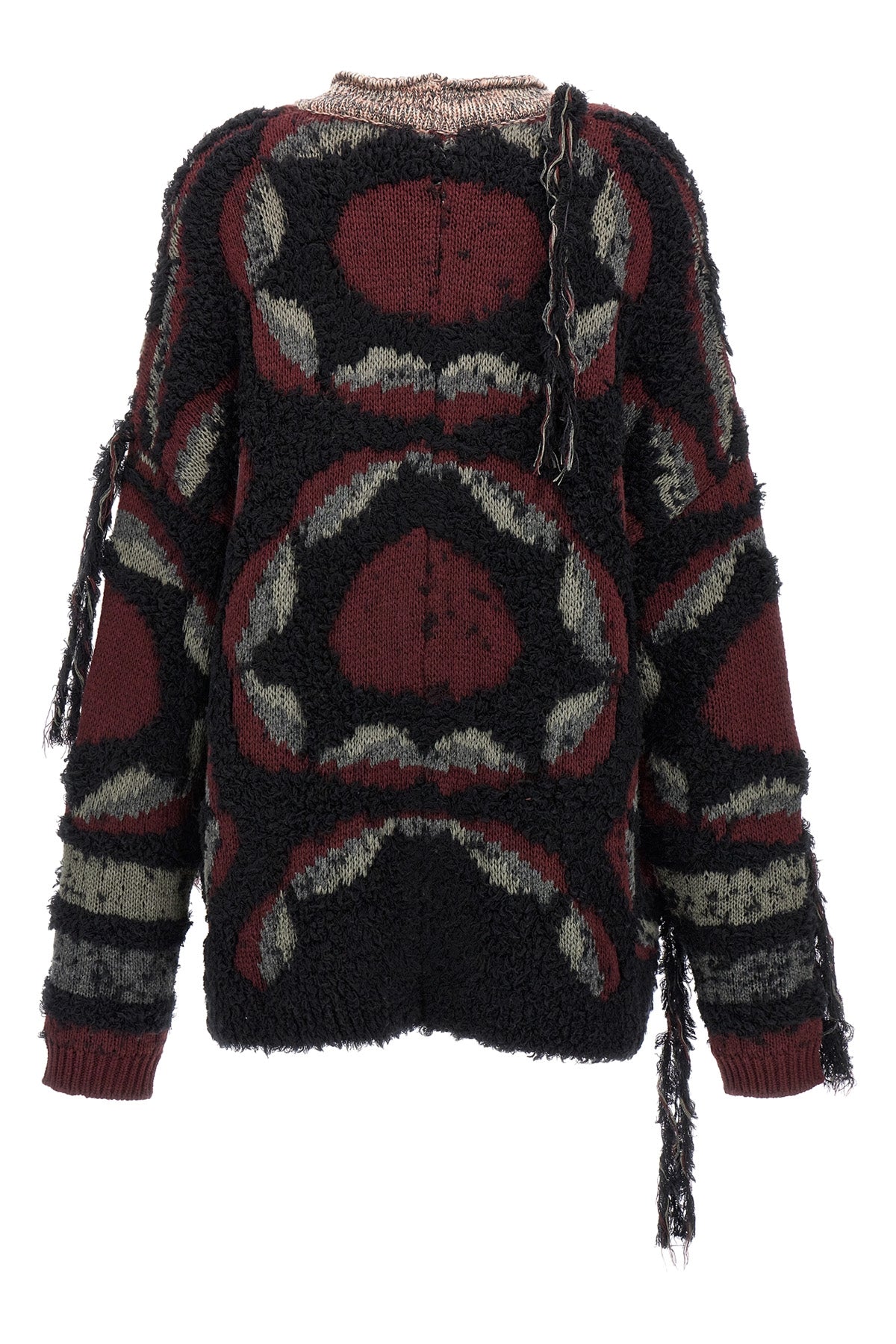 oversize wool blend cardigan