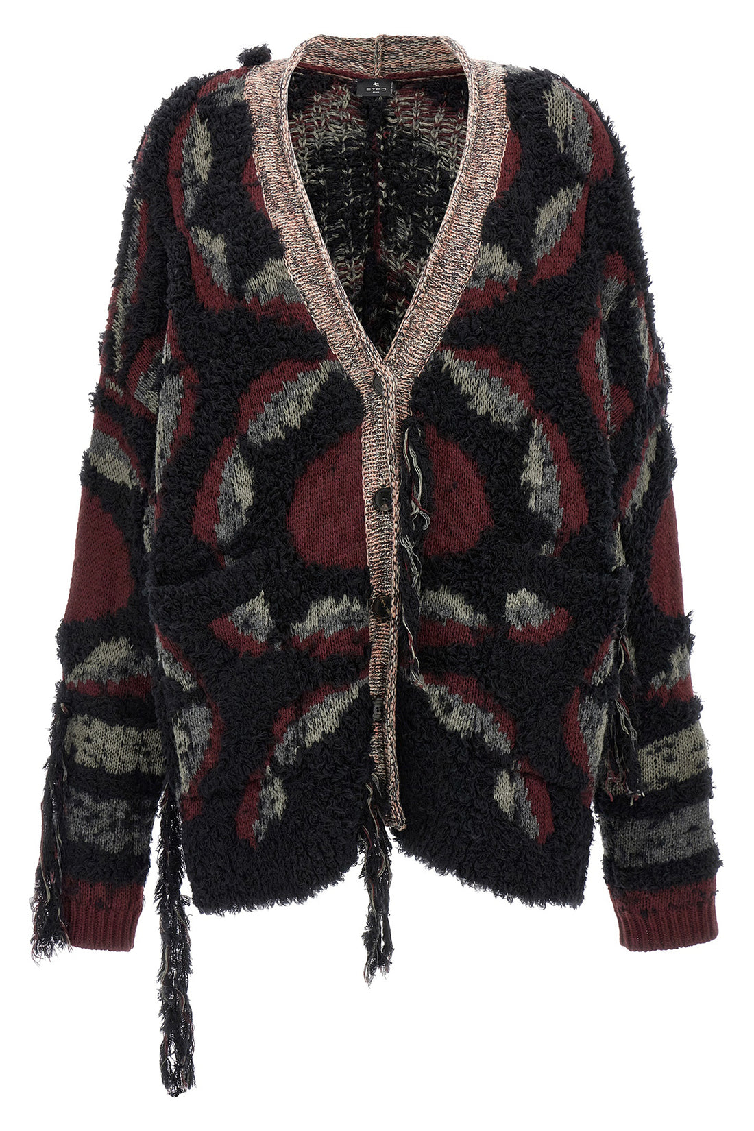 ETRO 38 oversize wool blend cardigan